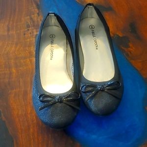 Falls Creek girls size 2 glitter dress shoes